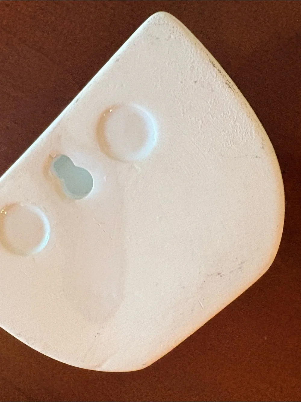 Ceramic Half-Moon Wall Pocket in White